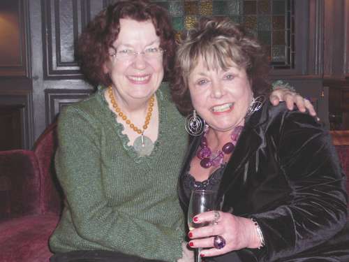 Deryn with Ruth Dudley Edwards